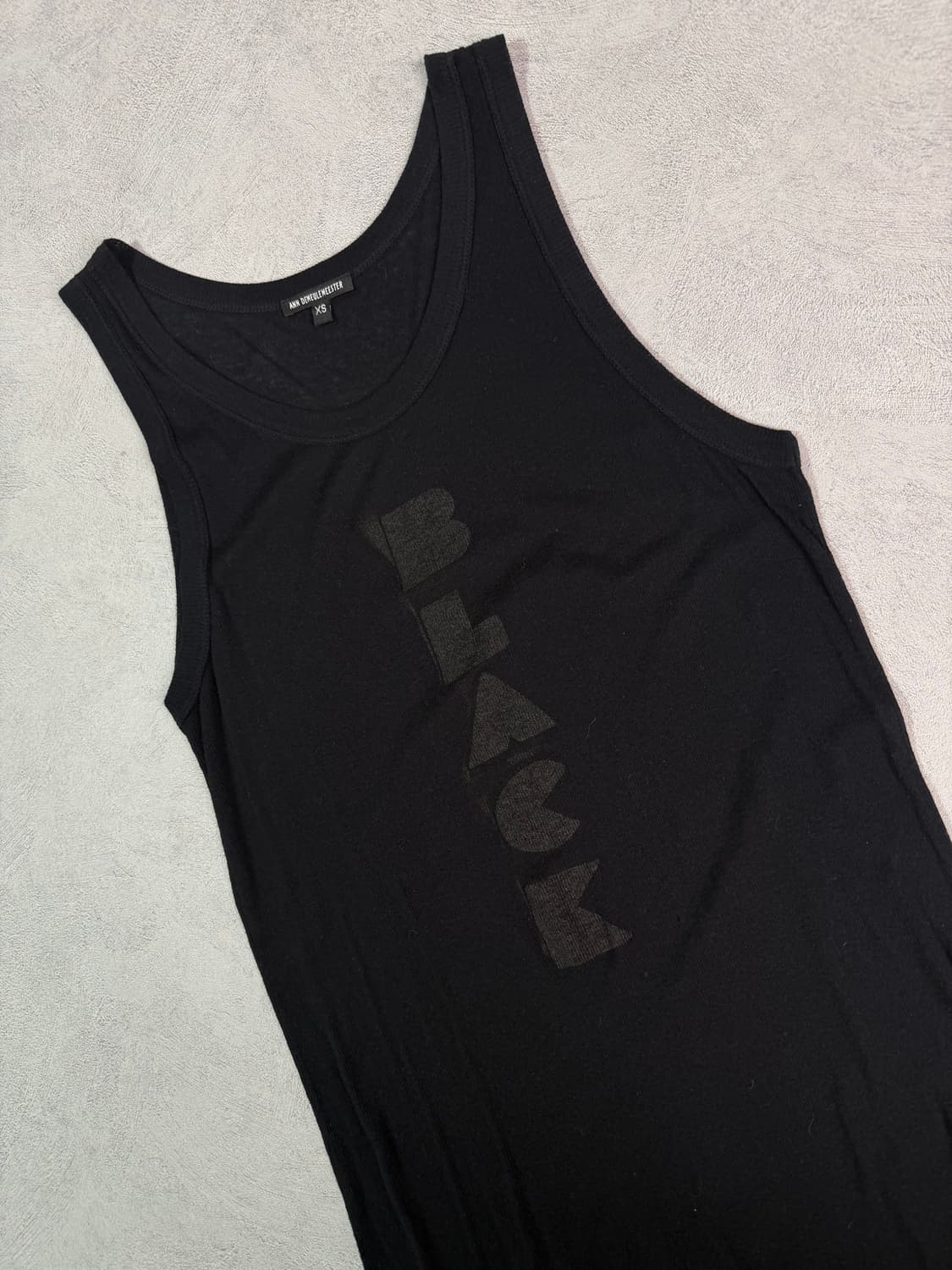 Ann Demeulemeester 11 SS BLACK Tank top 상품이미지3