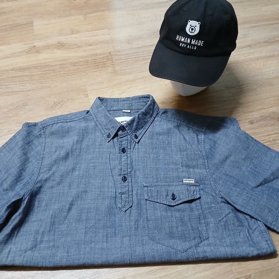 carhartt 칼하트 wip 에디슨 인디고 반팔 셔츠 상품이미지9