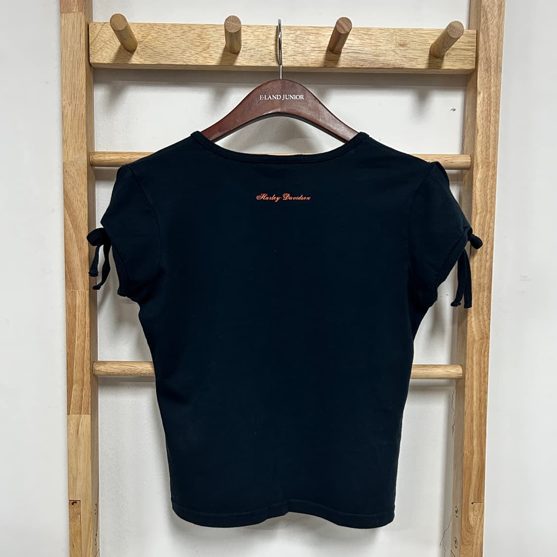 할리 데이비슨 빈티지 그래픽 크롭 티셔츠 네이비 상품이미지6