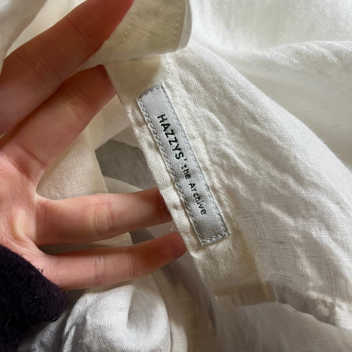 헤지스 린넨 화이트 셔츠 상품이미지6