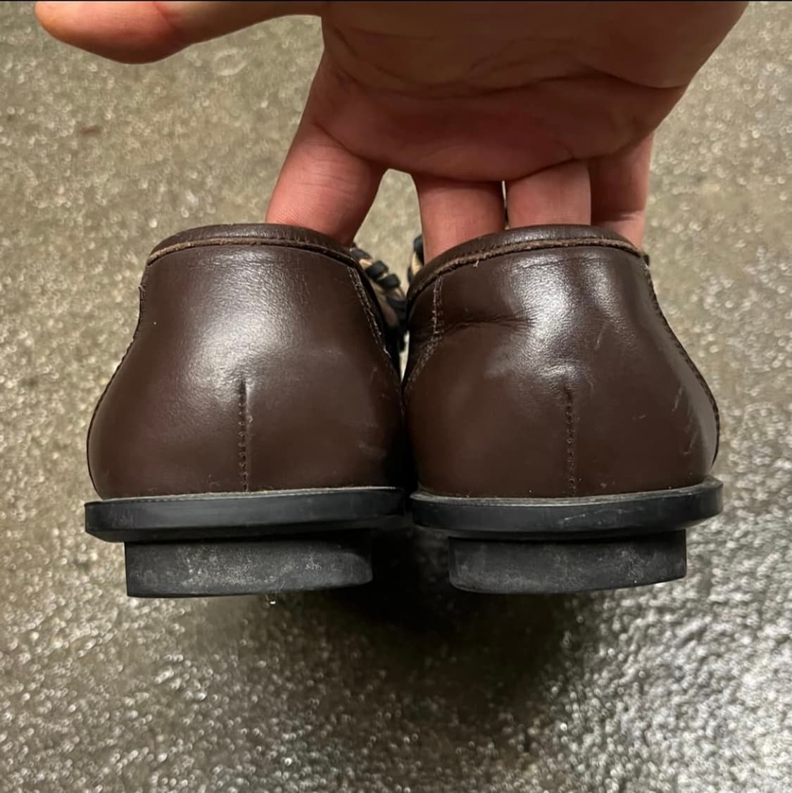 구찌 올드가죽 로퍼 브라운 260-265 상품이미지4