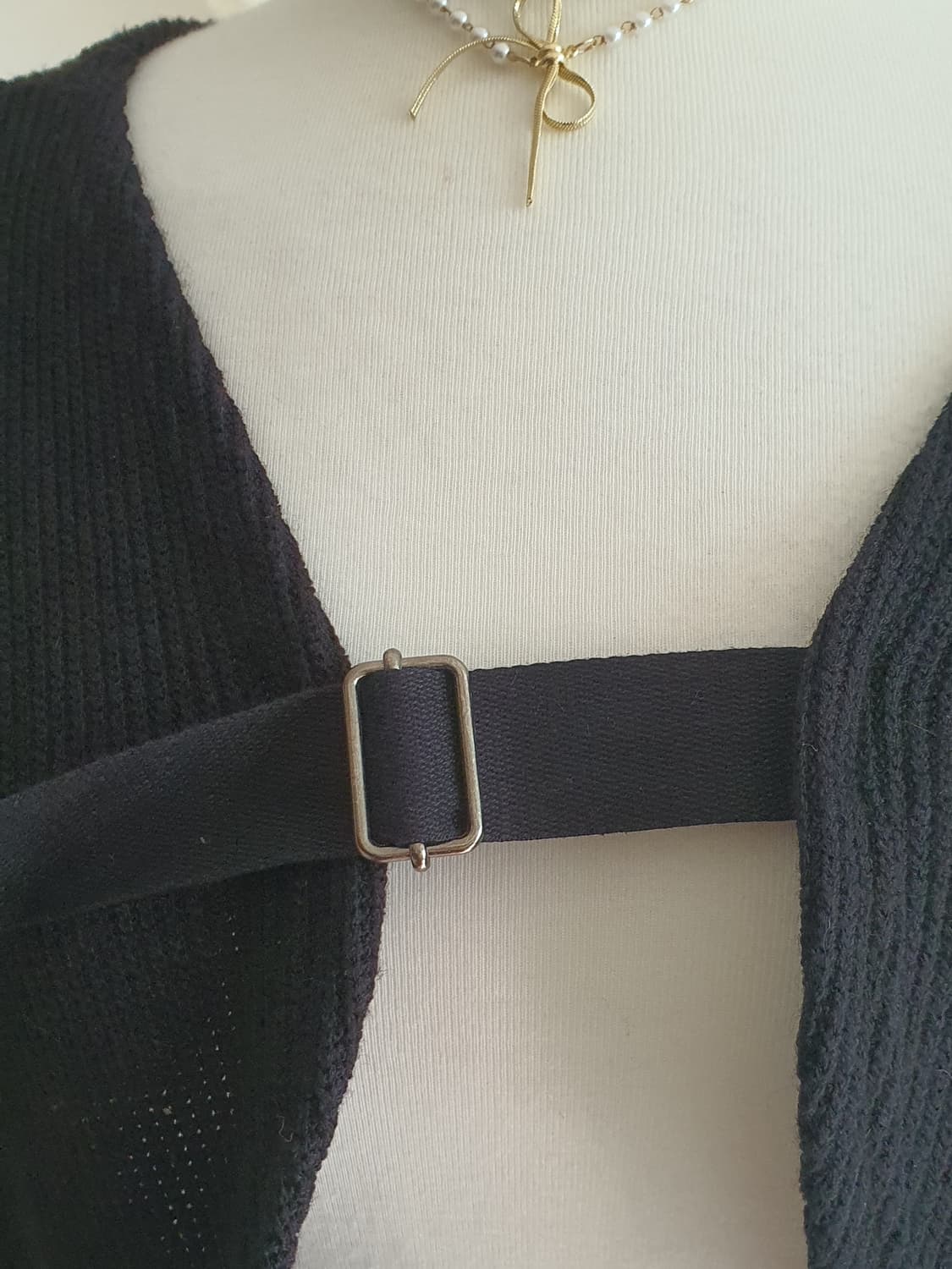 [빈티지] 블랙 니트 볼레로 가디건 상품이미지2