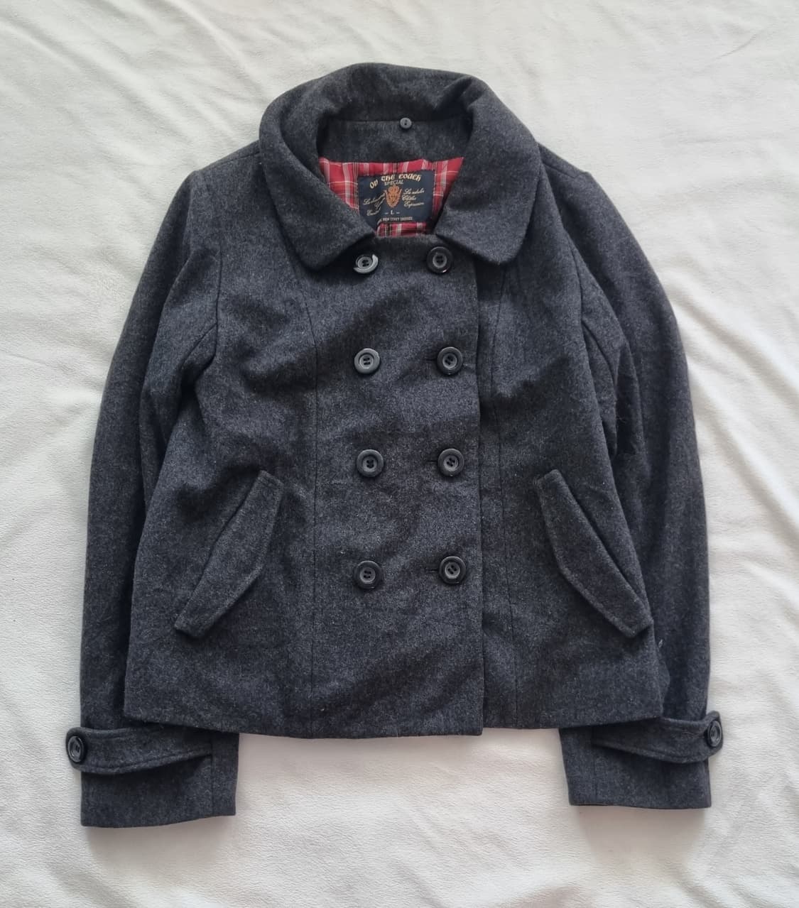 빈티지 모리걸 하구미 그레이 코이세이오 st 코트 상품이미지1