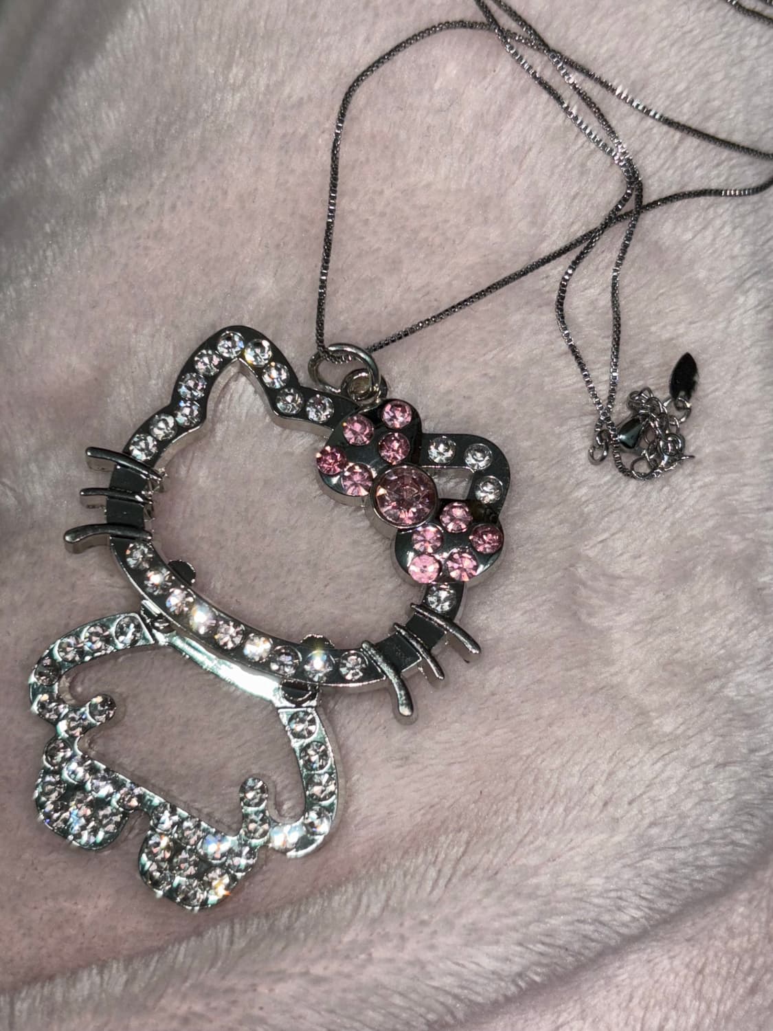 헬로키티 큐빅 관절 빈티지 목걸이 상품이미지1
