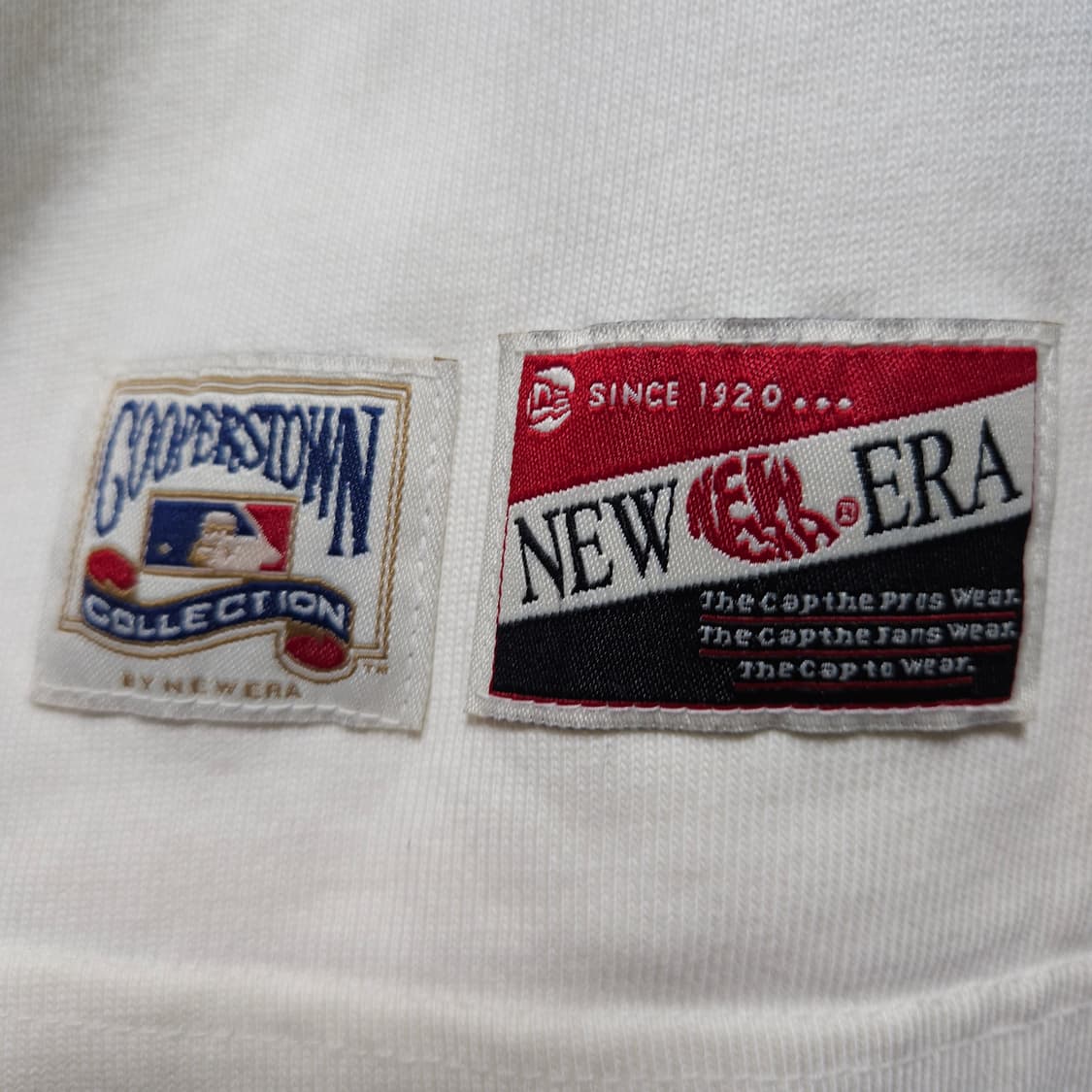 100 ) 뉴에라 LA 다저스 오버핏 반팔티 아이보리 상품이미지3