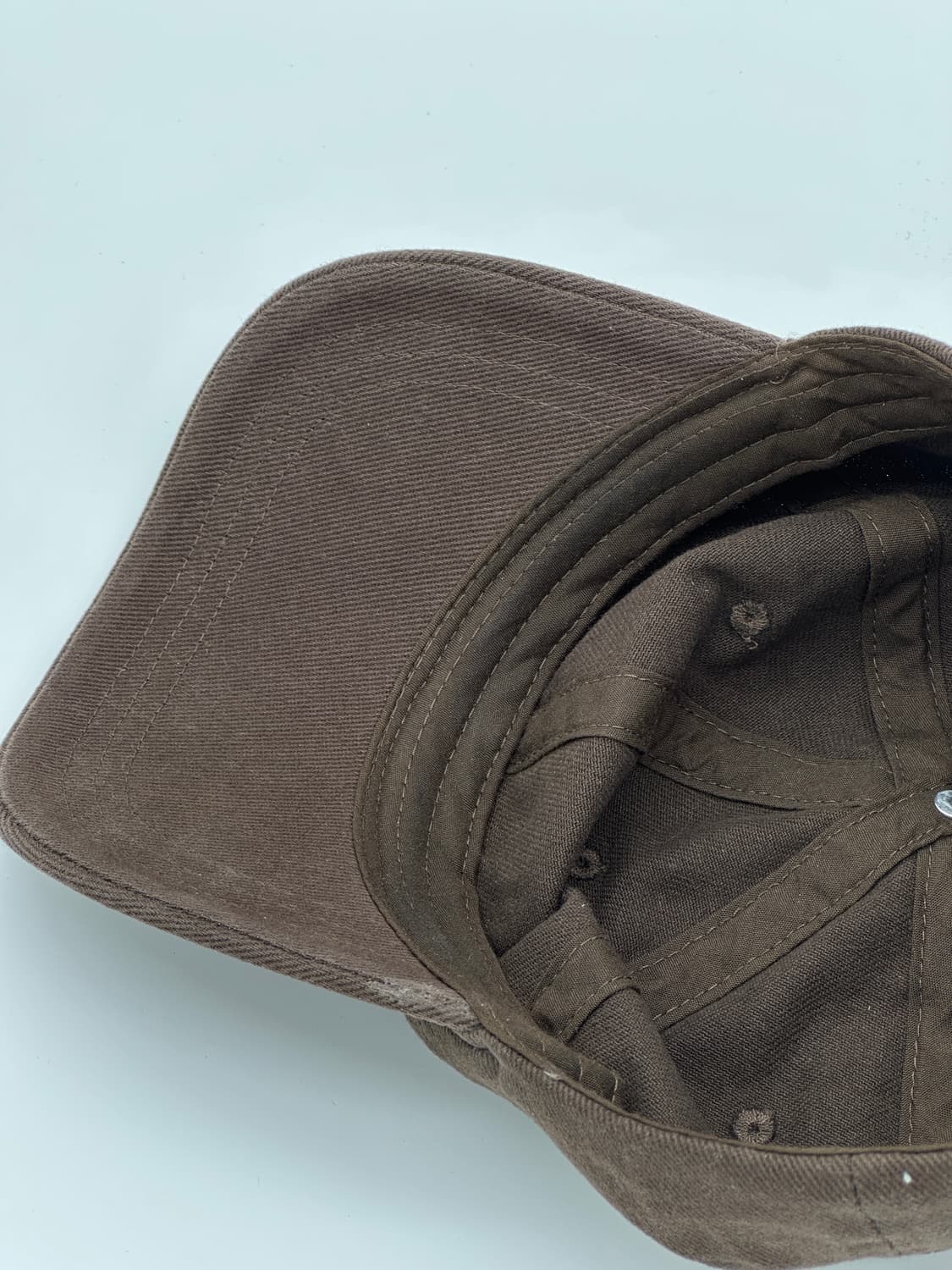 [F] 자라 브라운 무지 볼캡 모자 상품이미지5