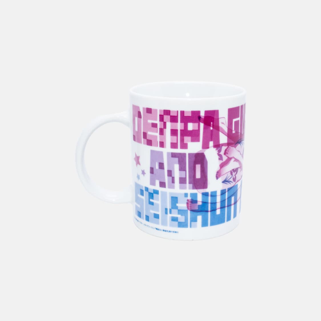 전파녀와 청춘남 일러스트 프린팅 머그컵 고전 미소녀 오타쿠 상품이미지3