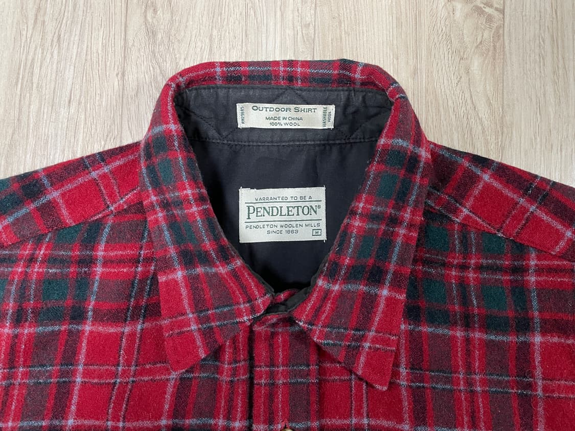 105) 펜들턴 아웃도어 체크 울셔츠(RRL&LVC&폴로) 상품이미지3