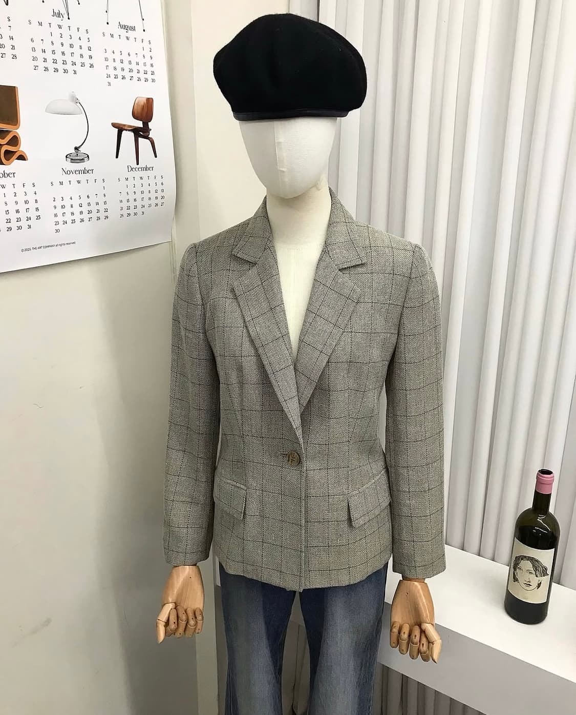 버버리 체크 린넨 자켓 상품이미지5