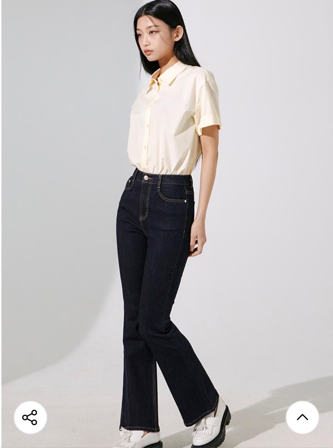 미쏘)부츠컷 생지데님 팬츠 24사이즈 상품이미지1