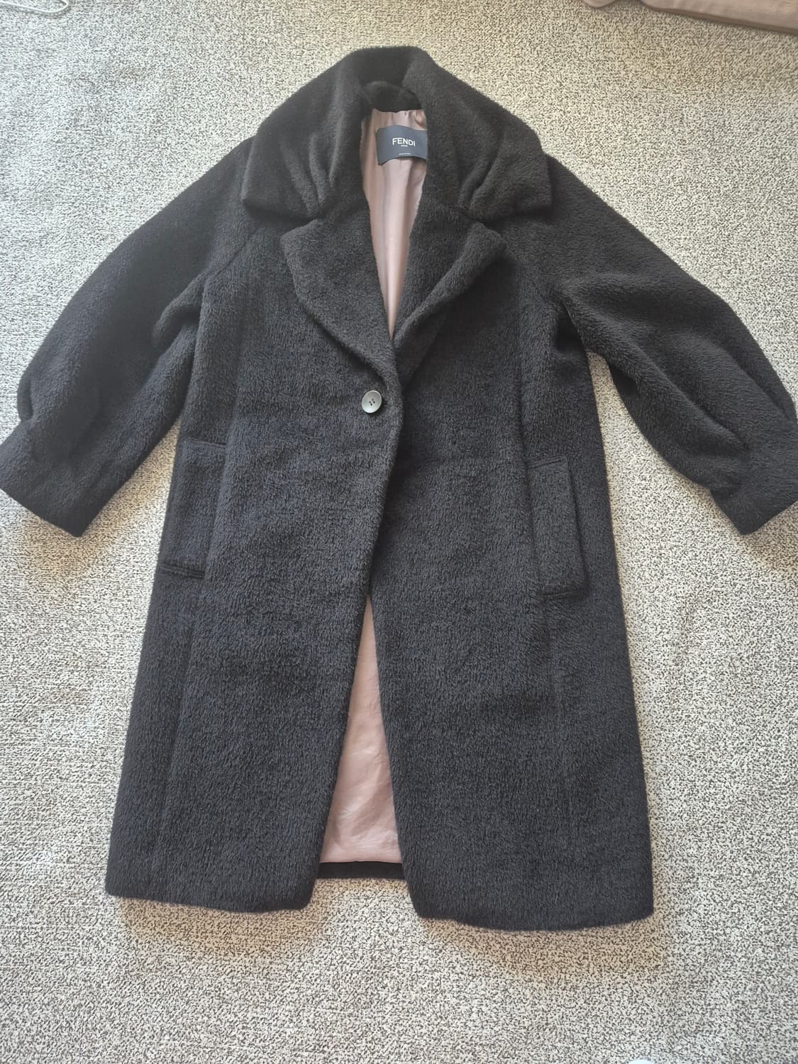 펜디 스타일 알파카 여성 코트 상품이미지1