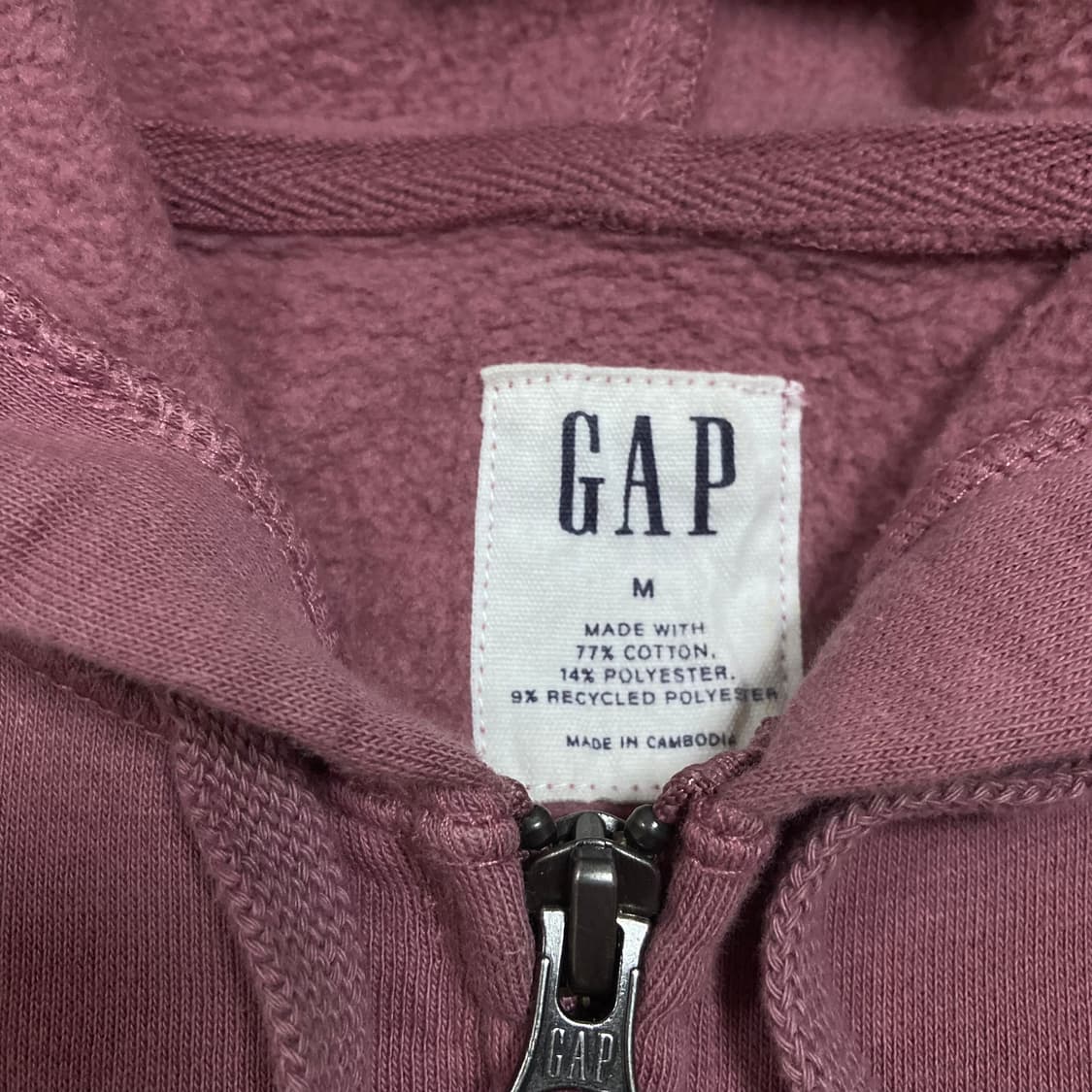 GAP 스펠아웃 빅로고 후드 집업 상품이미지3