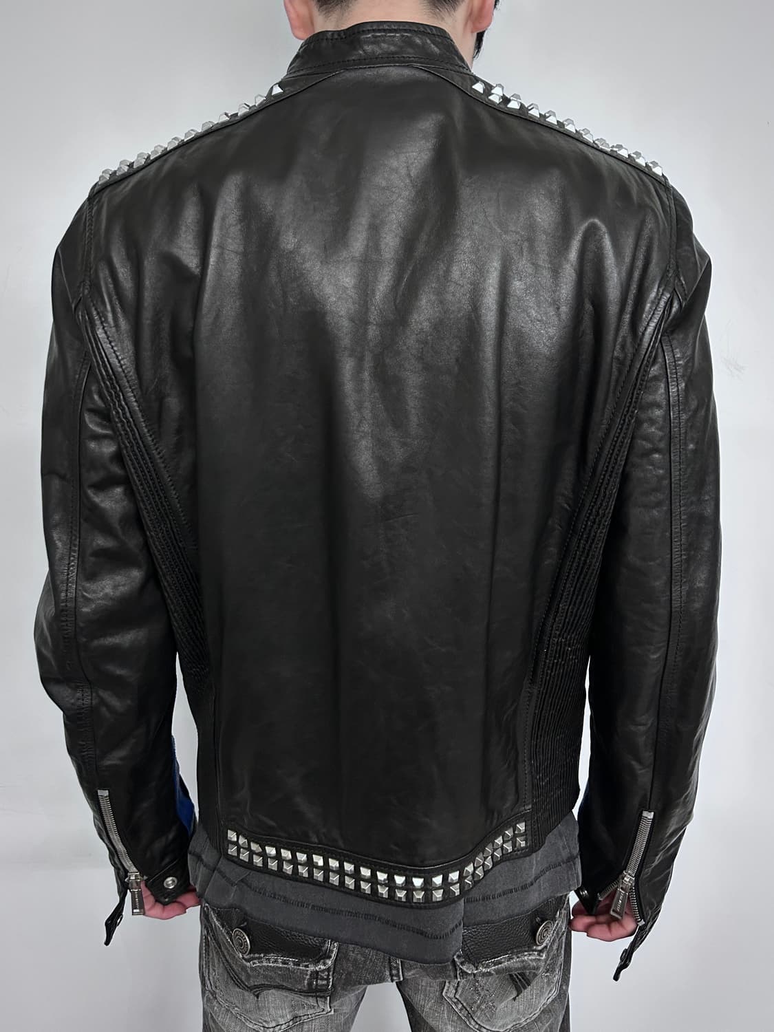 디스퀘어드2 12ss 아카이브 스터드 레더 자켓 상품이미지4