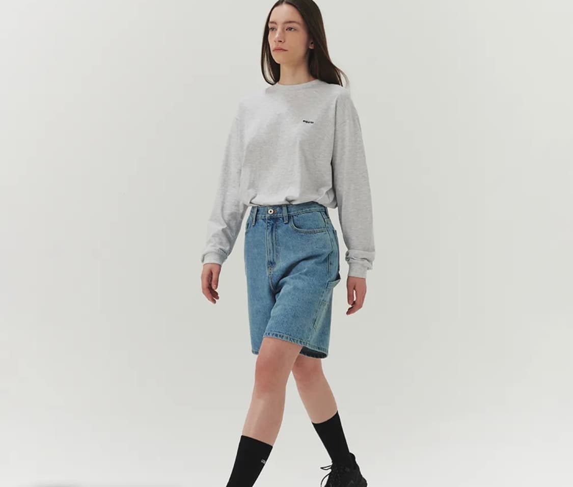 르바 carpenter half denim s light blue 상품이미지2