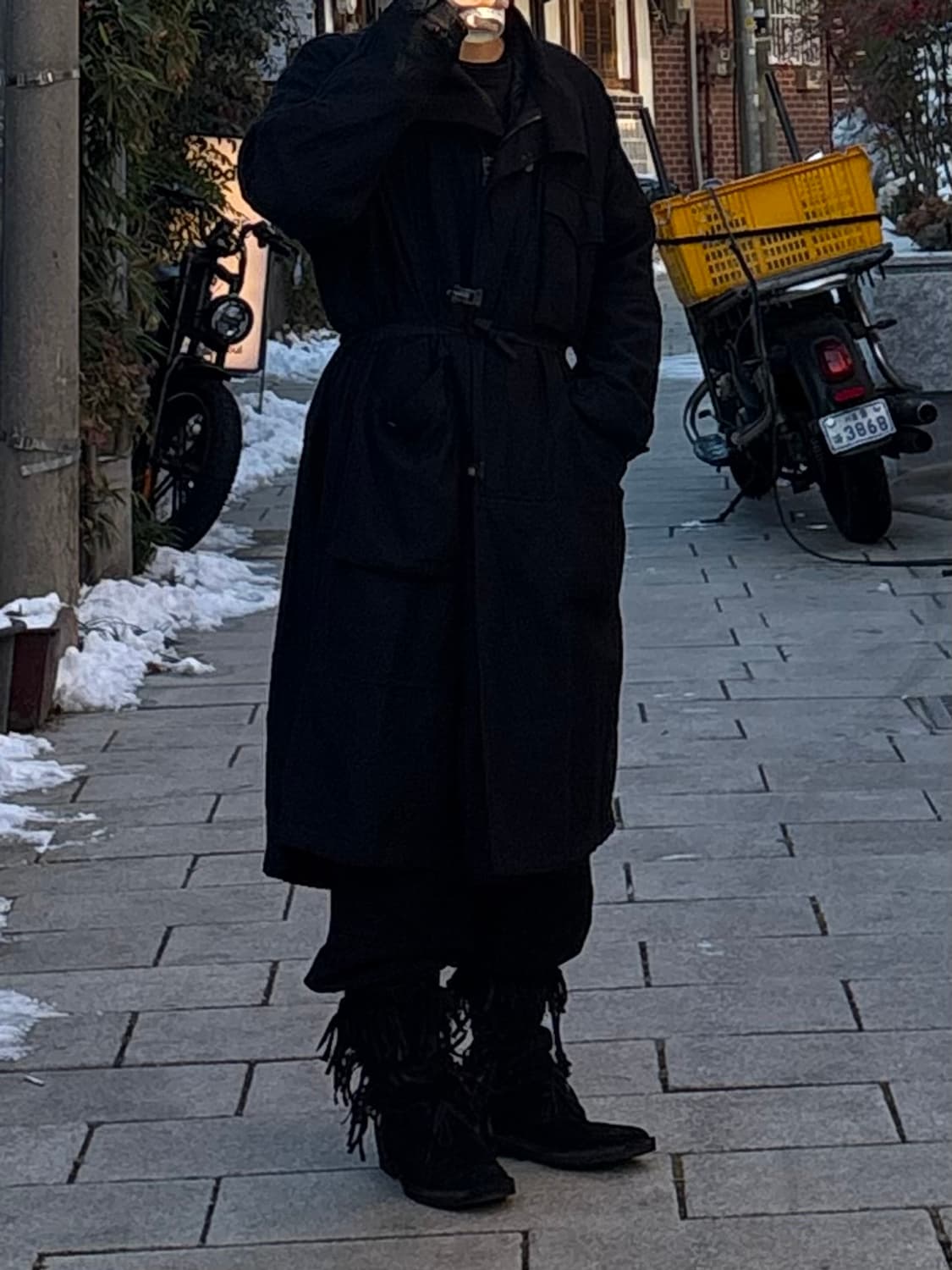 더 비리디 안느 울 린넨 오가닉 코튼 롱 코트 상품이미지5