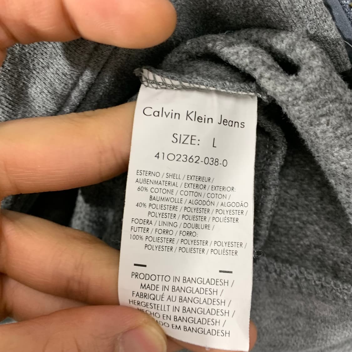 캘빈클라인 코튼 집업 상품이미지5