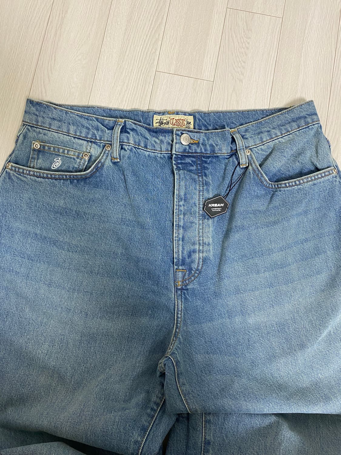 STUSSY CLASSIC JEAN DENIM WASHED BLUE 상품이미지3