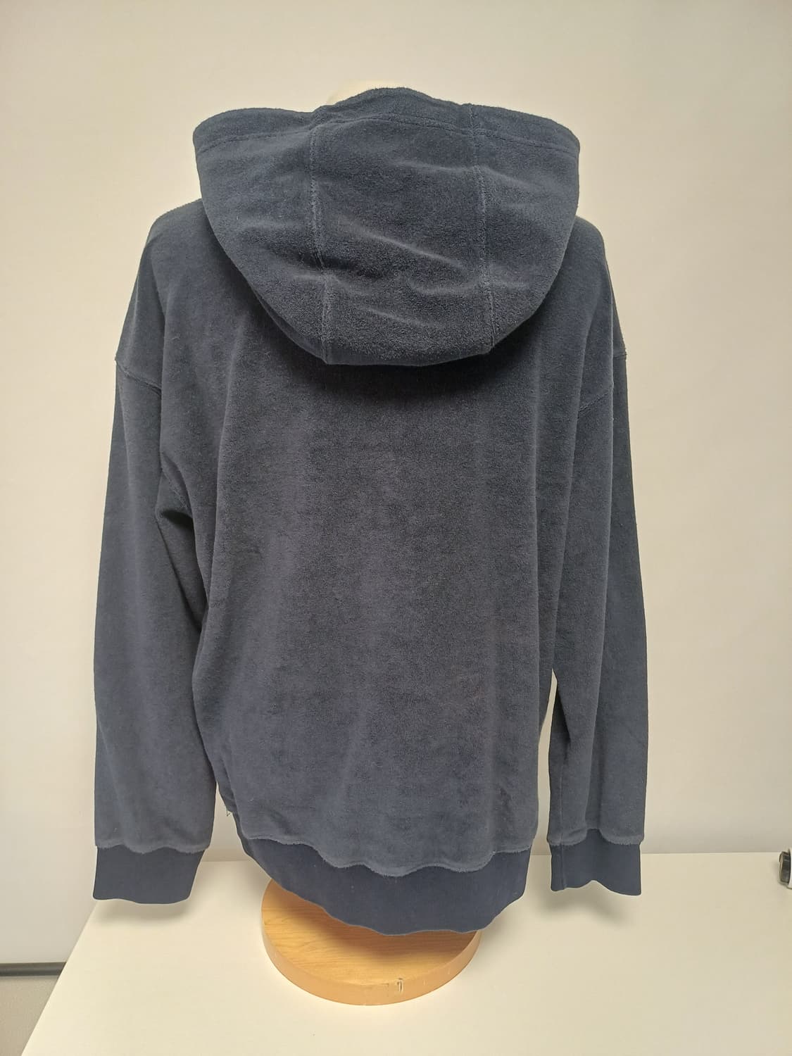 [L] 에디바우어 스냅 버튼 테리 오버핏 후드티 (네이비) 상품이미지3