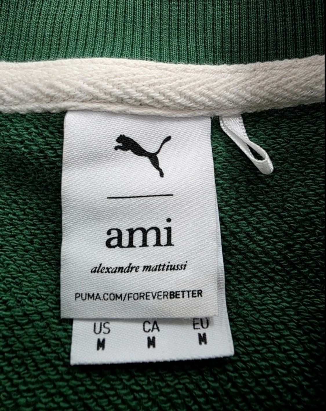 아미 하트 로고 맨투맨 그린 95 상품이미지5