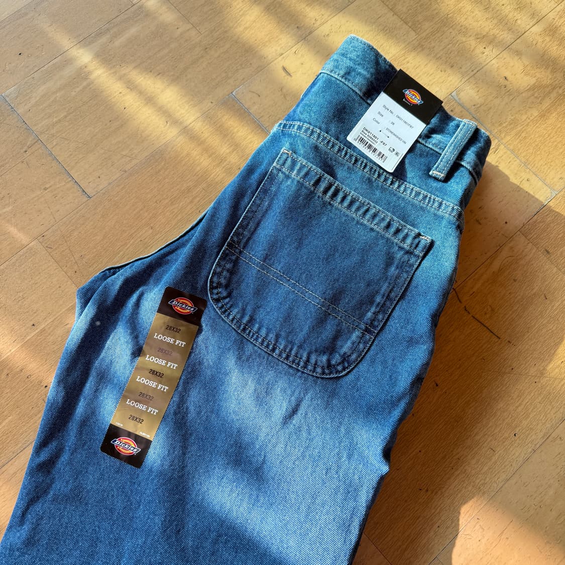 [새상품]디키즈 85283 더블니 루즈핏 데님팬츠 28 상품이미지5