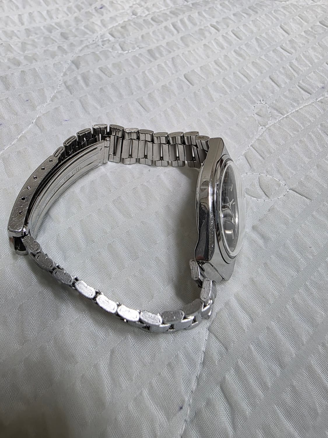 세이코5 빈티지 청판 데이데이트 쿼츠 메탈 시계 seiko5 상품이미지8
