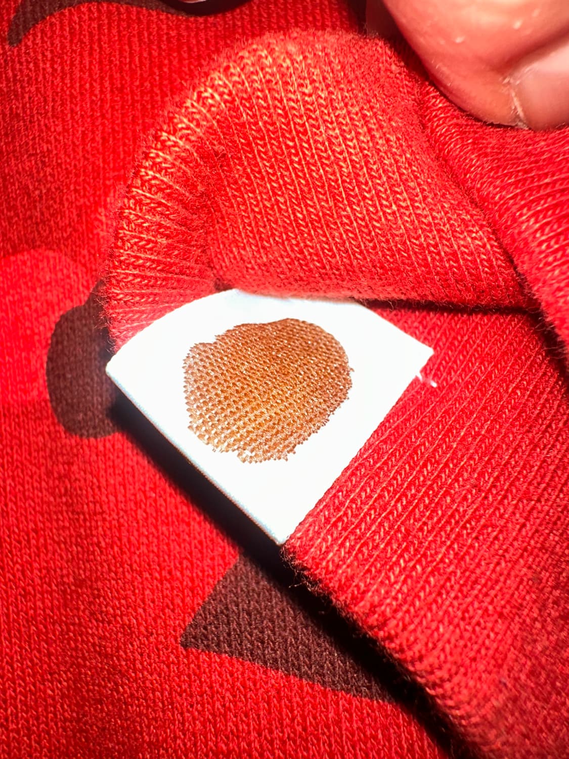 베이프 레드 카모 후드티 XL 상품이미지7