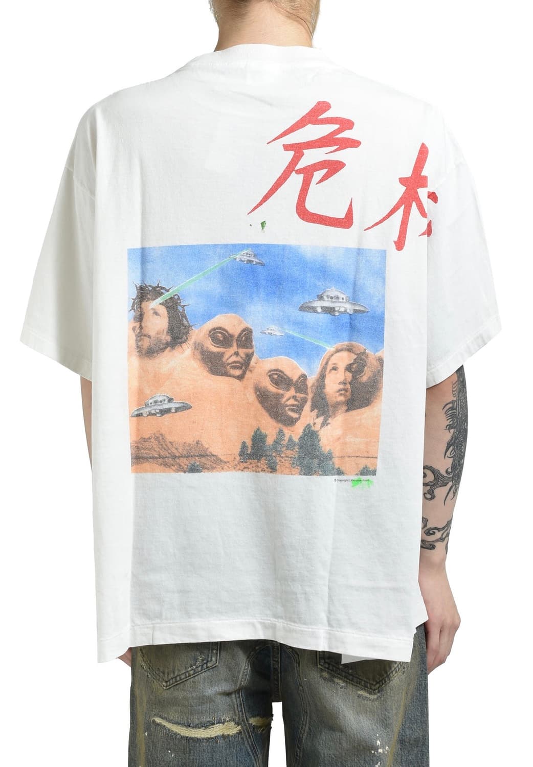 [M,L,XL]세인트미카엘 25ss KIKI 에일리언 티셔츠 상품이미지4