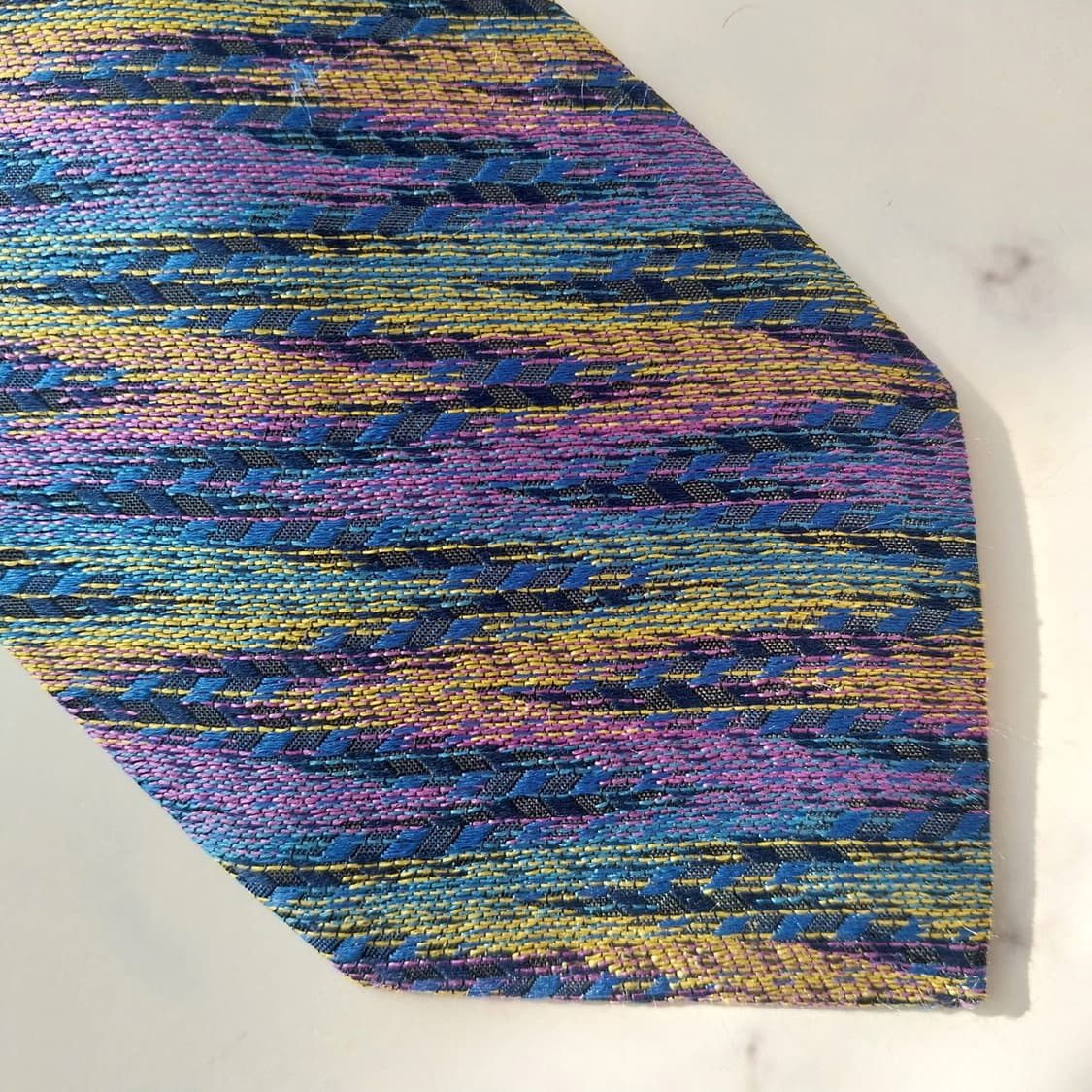 미쏘니 실크 멀티 스트라이프 자카드 넥타이 8.1cm A+등급 K1935 상품이미지5