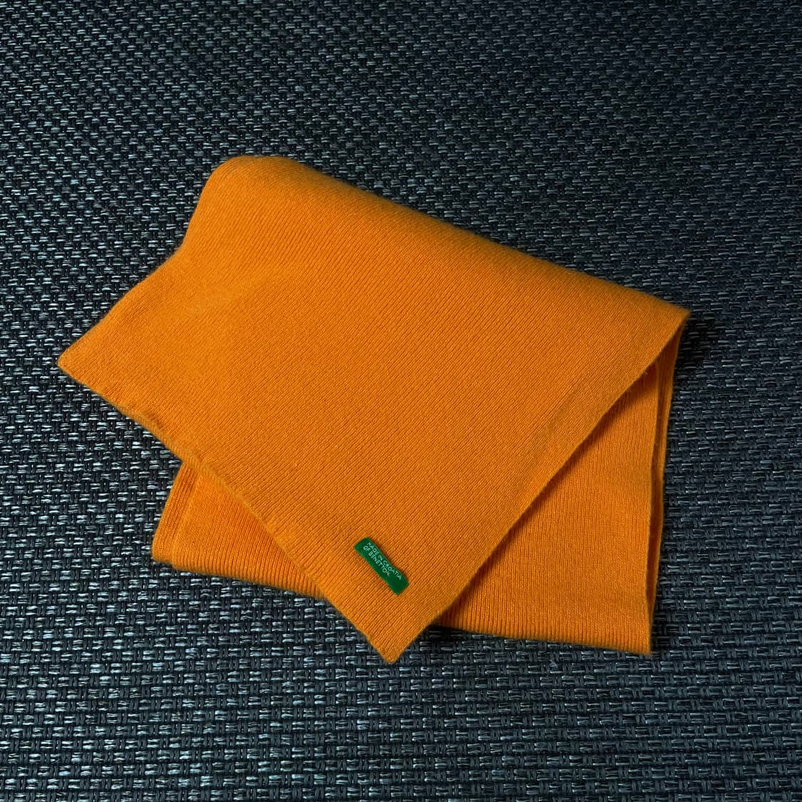 베네통 오렌지 베이직 니트 머플러 상품이미지2