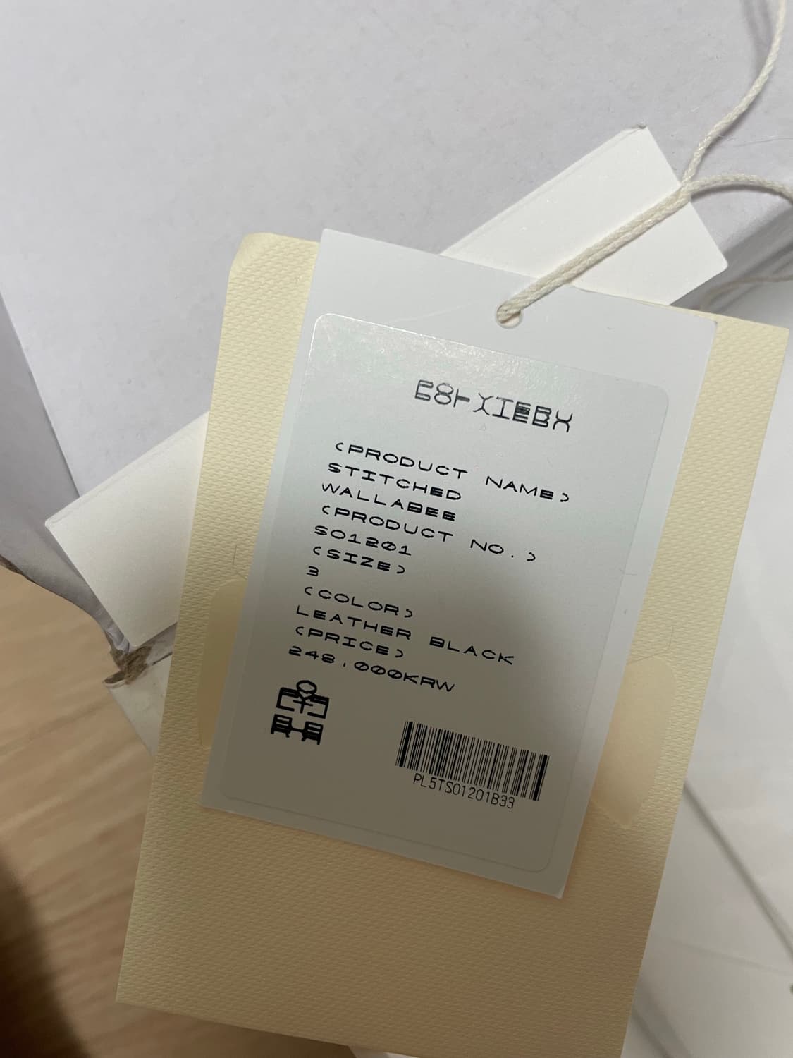 [3] 폴리테루 스티치드 왈라비 레더 블랙 상품이미지4