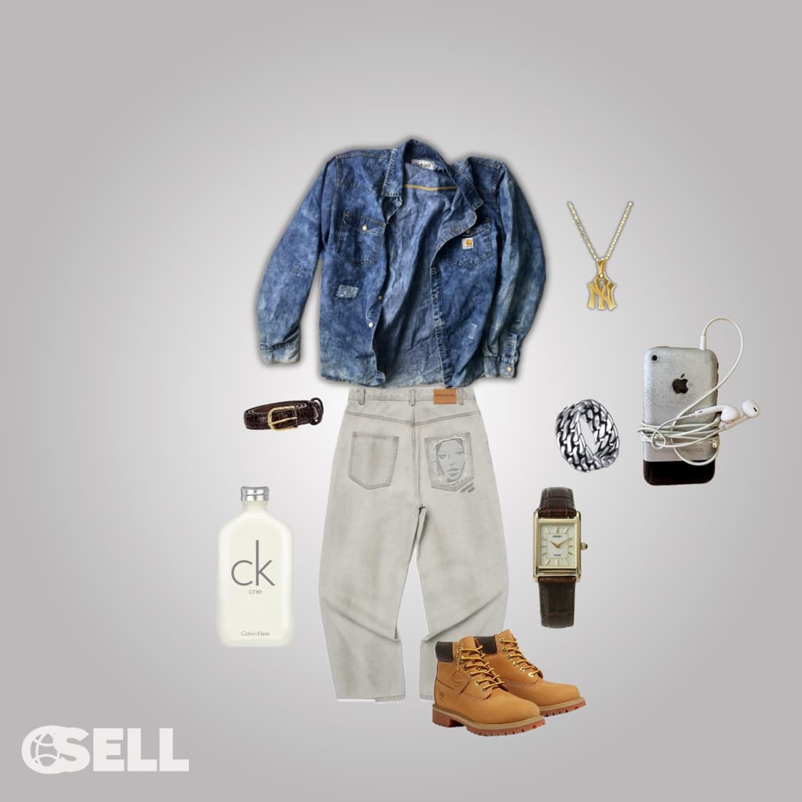 칼하트 타이다이 워싱 체크 셔츠 상품이미지2