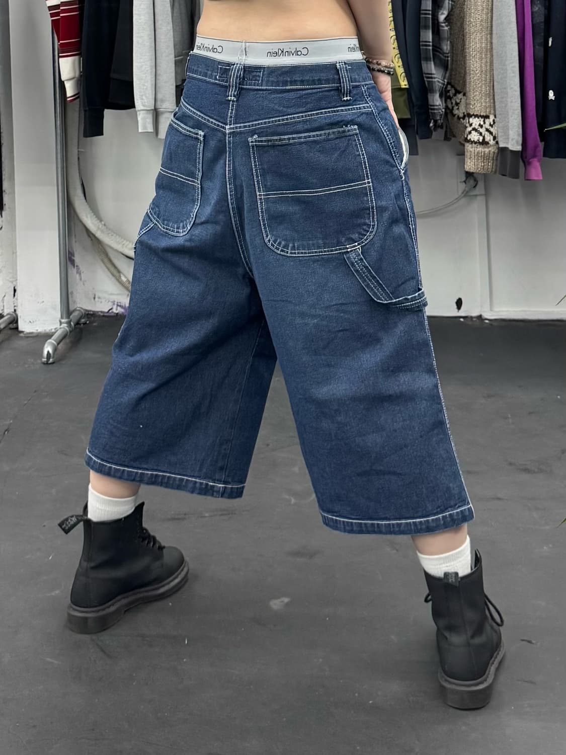 VTG 데님 카펜터 버뮤다팬츠 상품이미지4