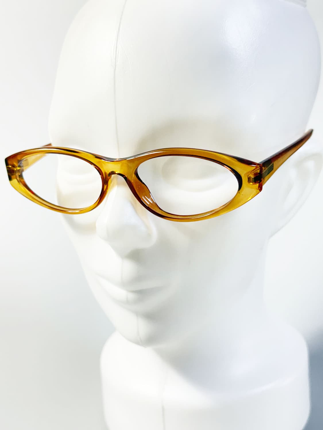COACH 허니 엠버 오벌 뿔테 프레임 빈티지 안경 상품이미지8