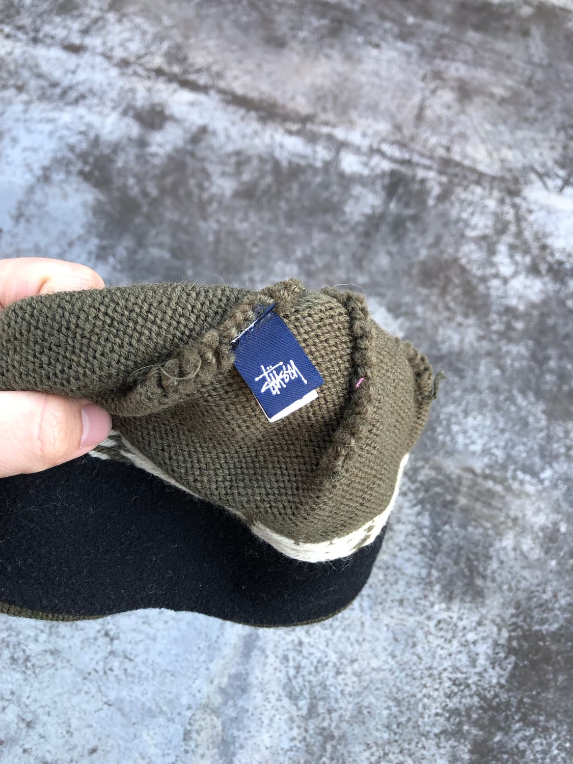 90s 올드 스투시 울 비니 상품이미지3