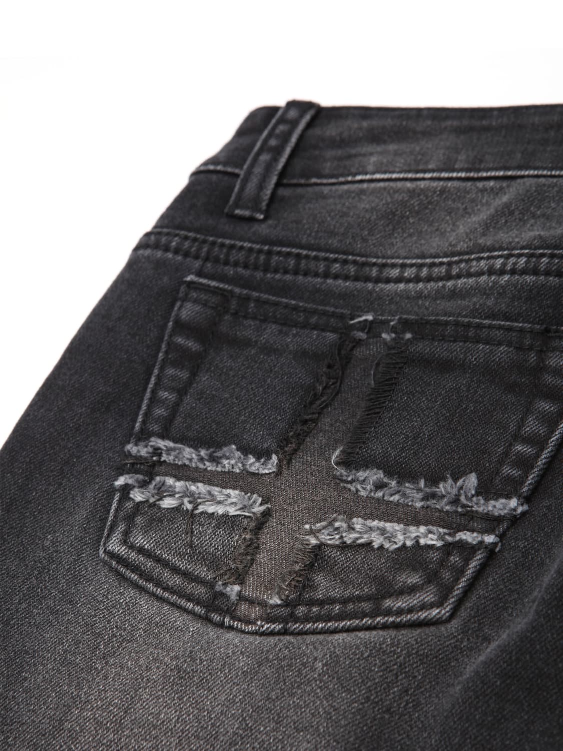 새상품 Cross back flare jeans black [M/S] 상품이미지3