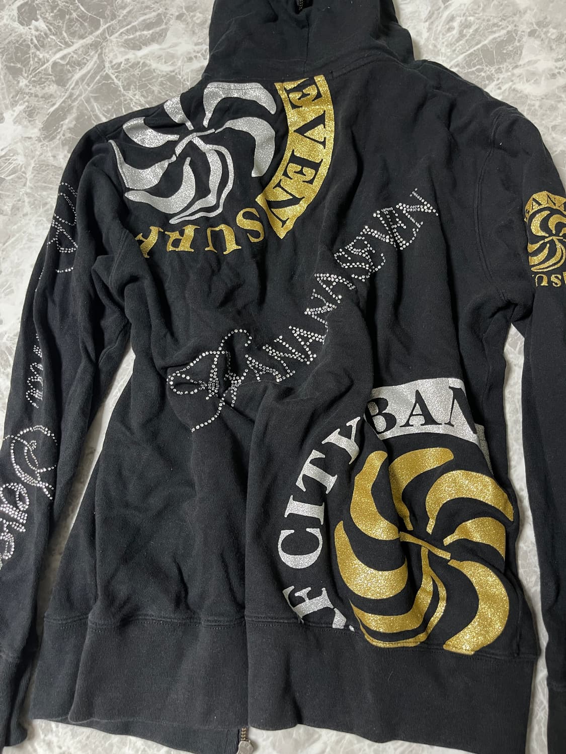 (Banana seven)y2k printing zip up hoody 상품이미지8