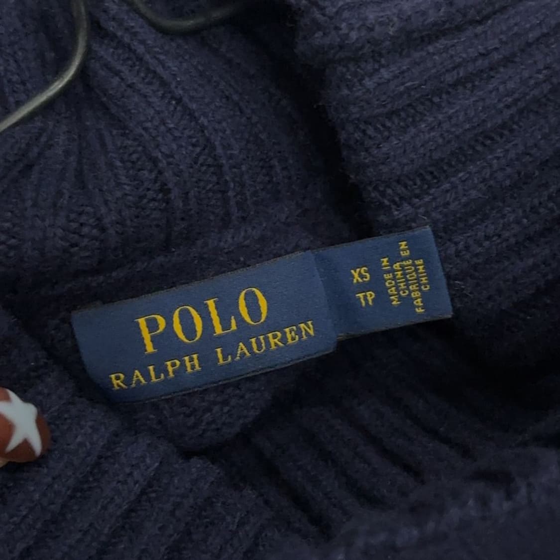 폴로 랄프로렌 울 캐시미어 터틀넥 꽈배기 니트 XS P00049 상품이미지4