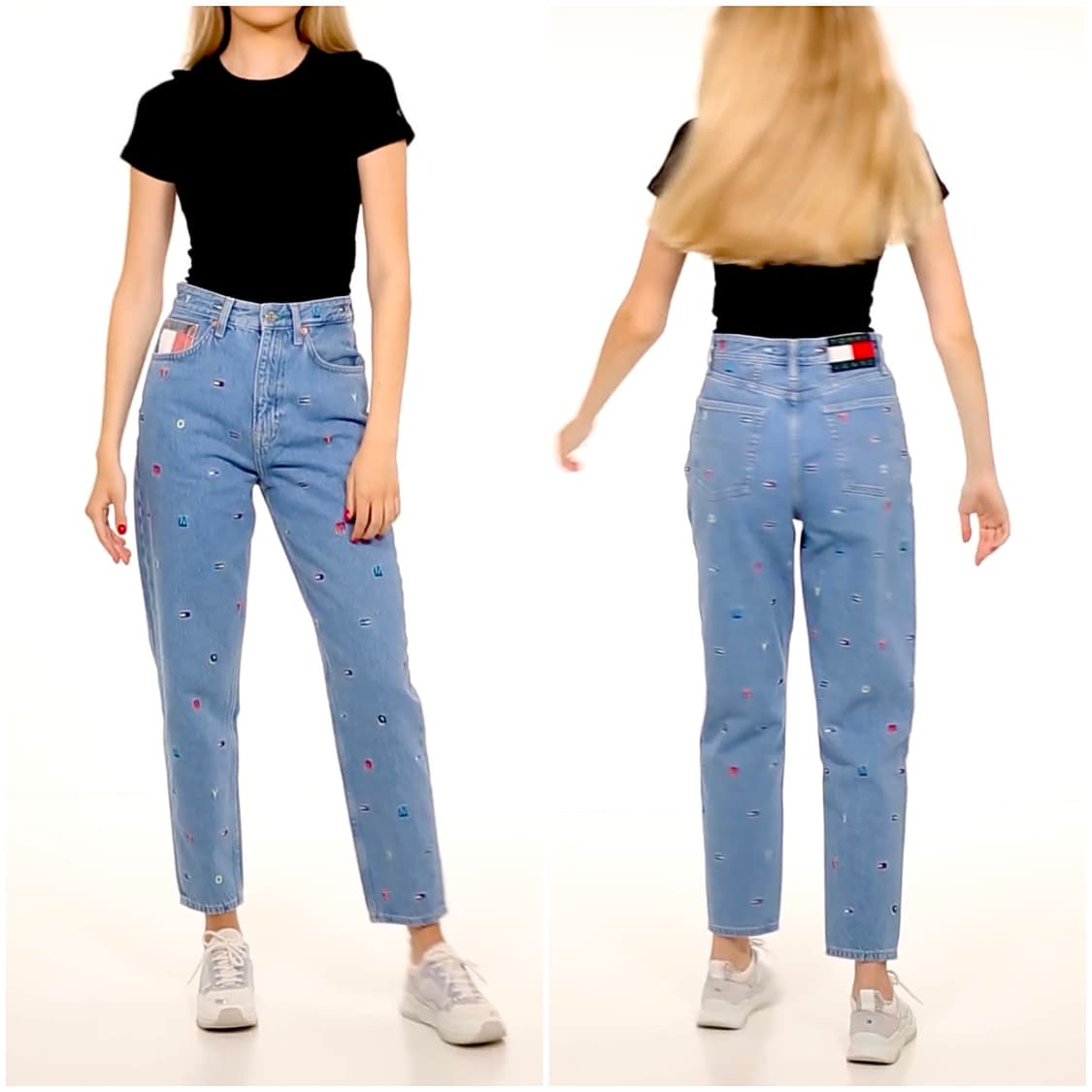 (33/32 작게나옴) 타미진스 자수 패턴 데님 팬츠 청바지 상품이미지2