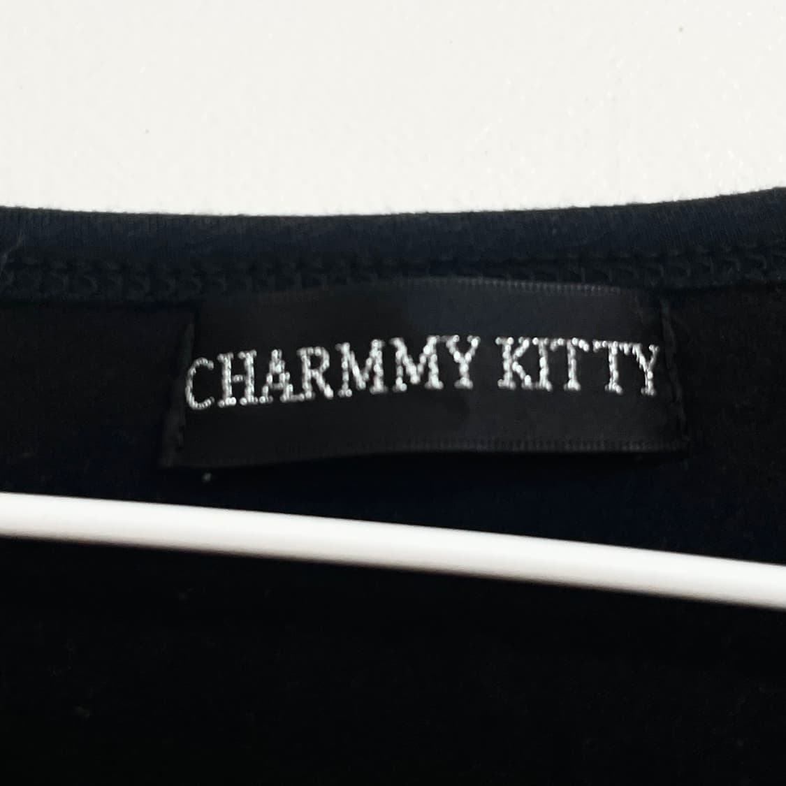 charmmy kitty 챠미키티 스팽글 딱붙탑 고전키티 키티반팔키티탑 상품이미지6