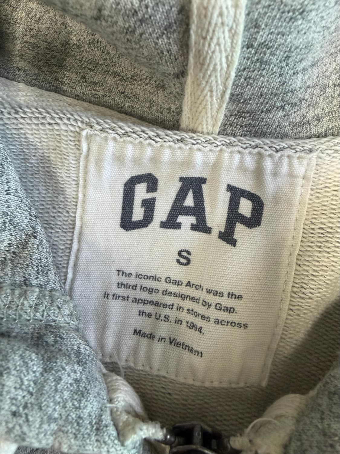 갭 그레이 후드집업 s 상품이미지3
