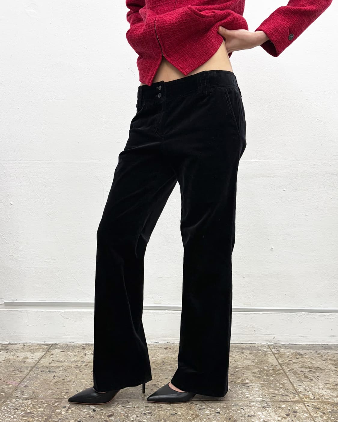 DKNY 벨벳 트라우저 상품이미지3