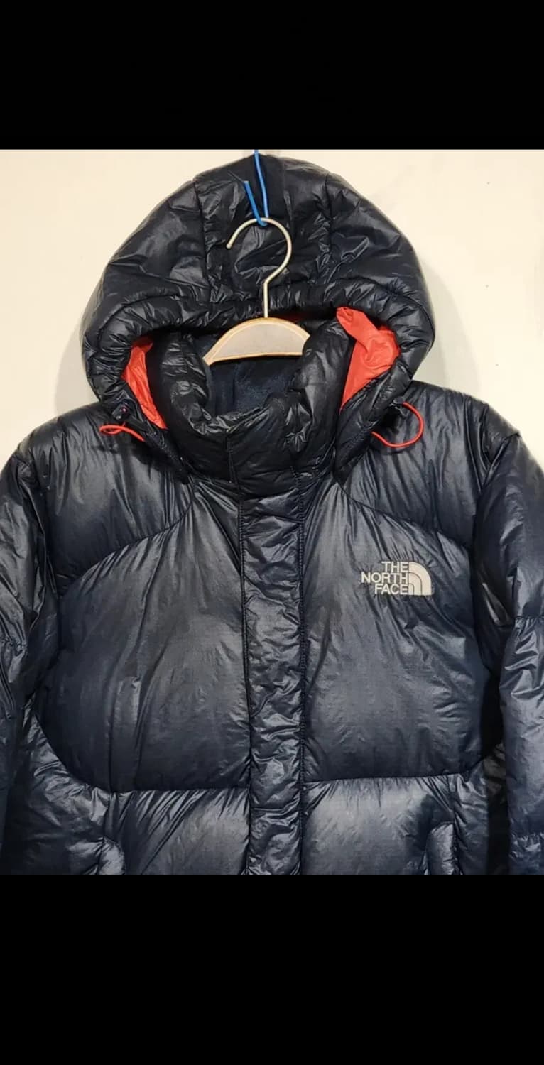 (95) 노스페이스 오리털 롱패딩 점퍼 네이비 다운코트 후드탈부착  상품이미지2