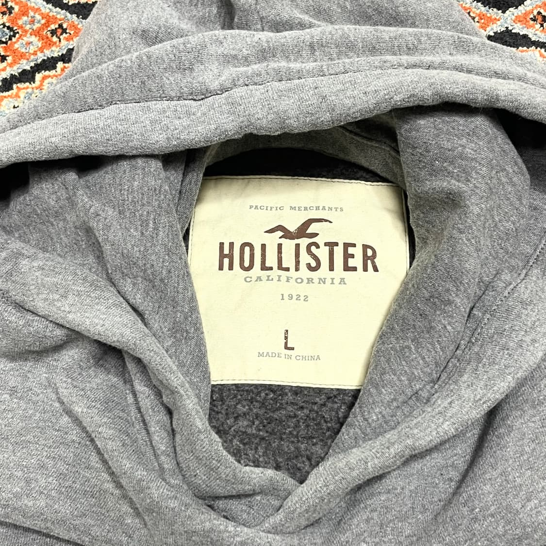 홀리스터 그레이 기모 후드티셔츠 남성L  상품이미지3