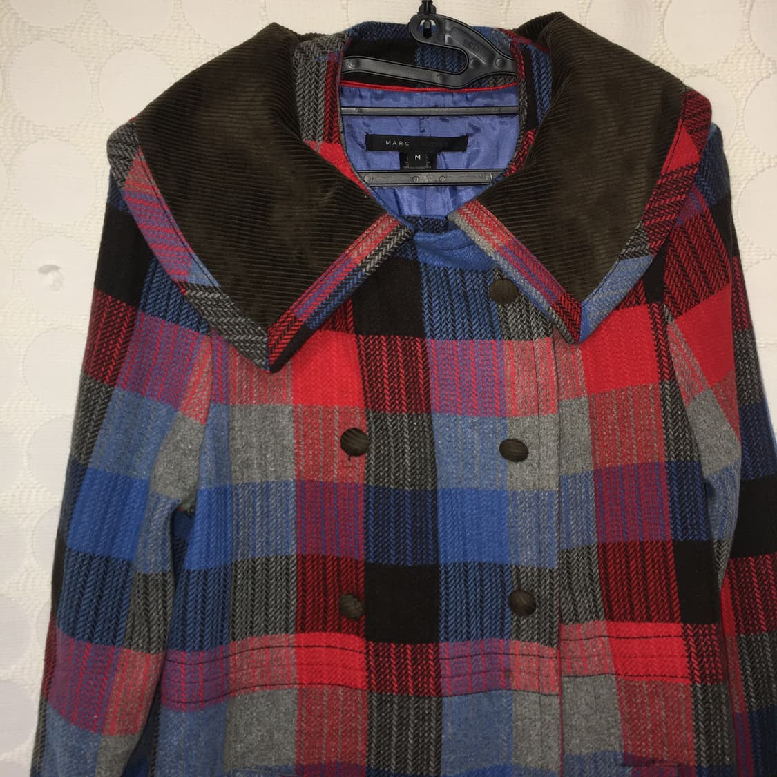 marc jacobs 체크 더블버튼 코트 상품이미지4