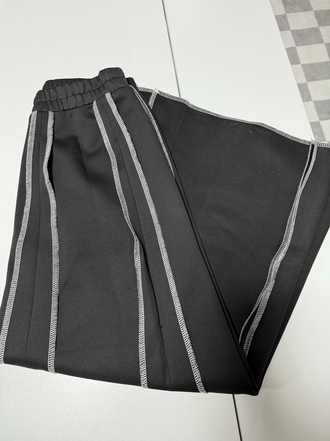 스티치 밴딩 스커트 상품이미지3