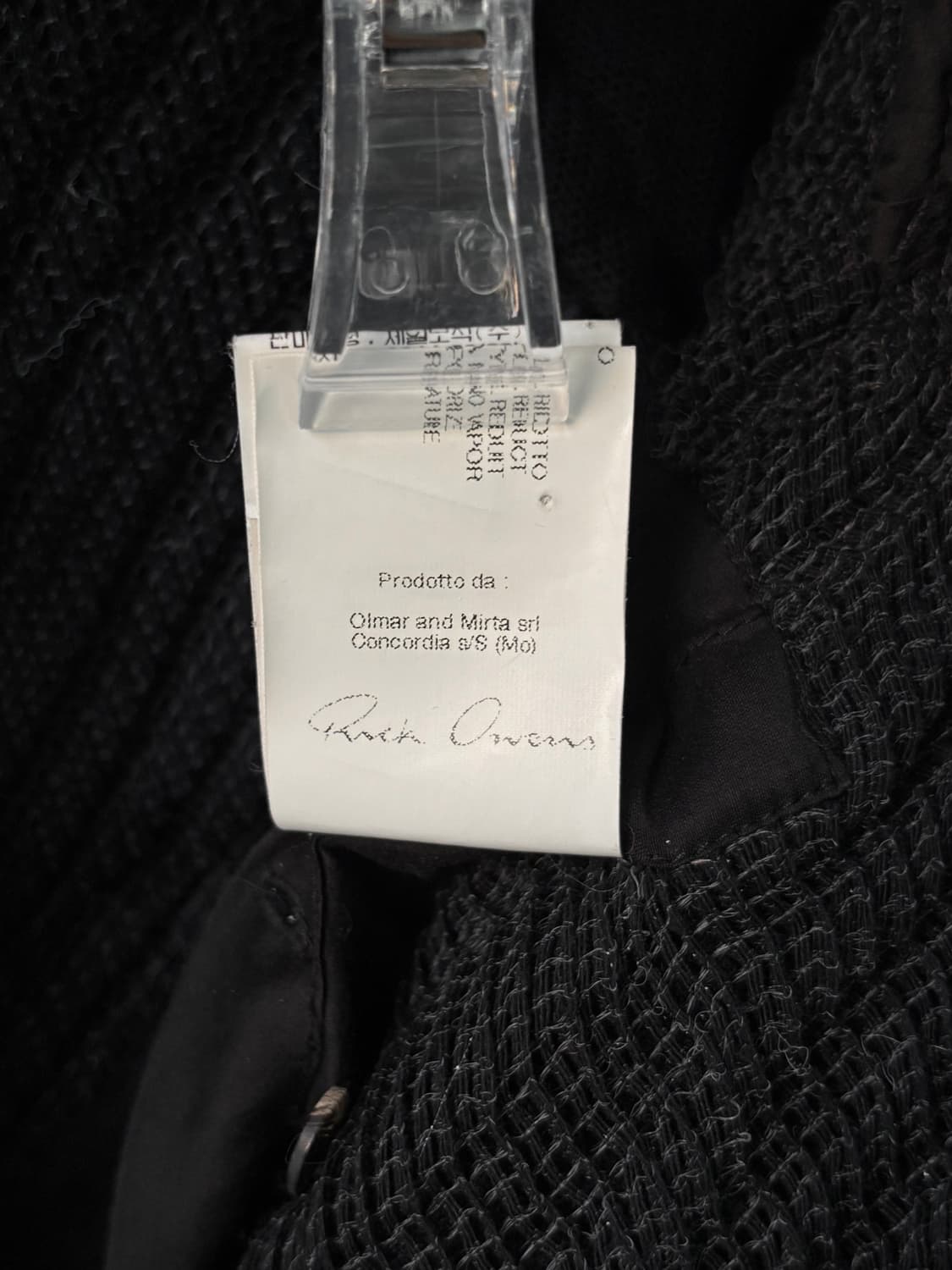 릭오웬스 다이애거널 라인 메쉬 자켓 상품이미지7