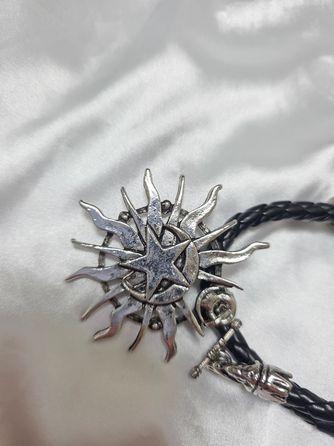 레테 토글 빈티지 별 태양 가죽 목걸이 상품이미지6