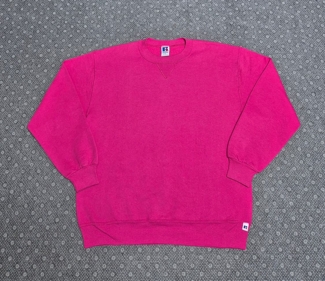 [L] 90s US Made 러셀 핑크 스웻 -124 상품이미지1