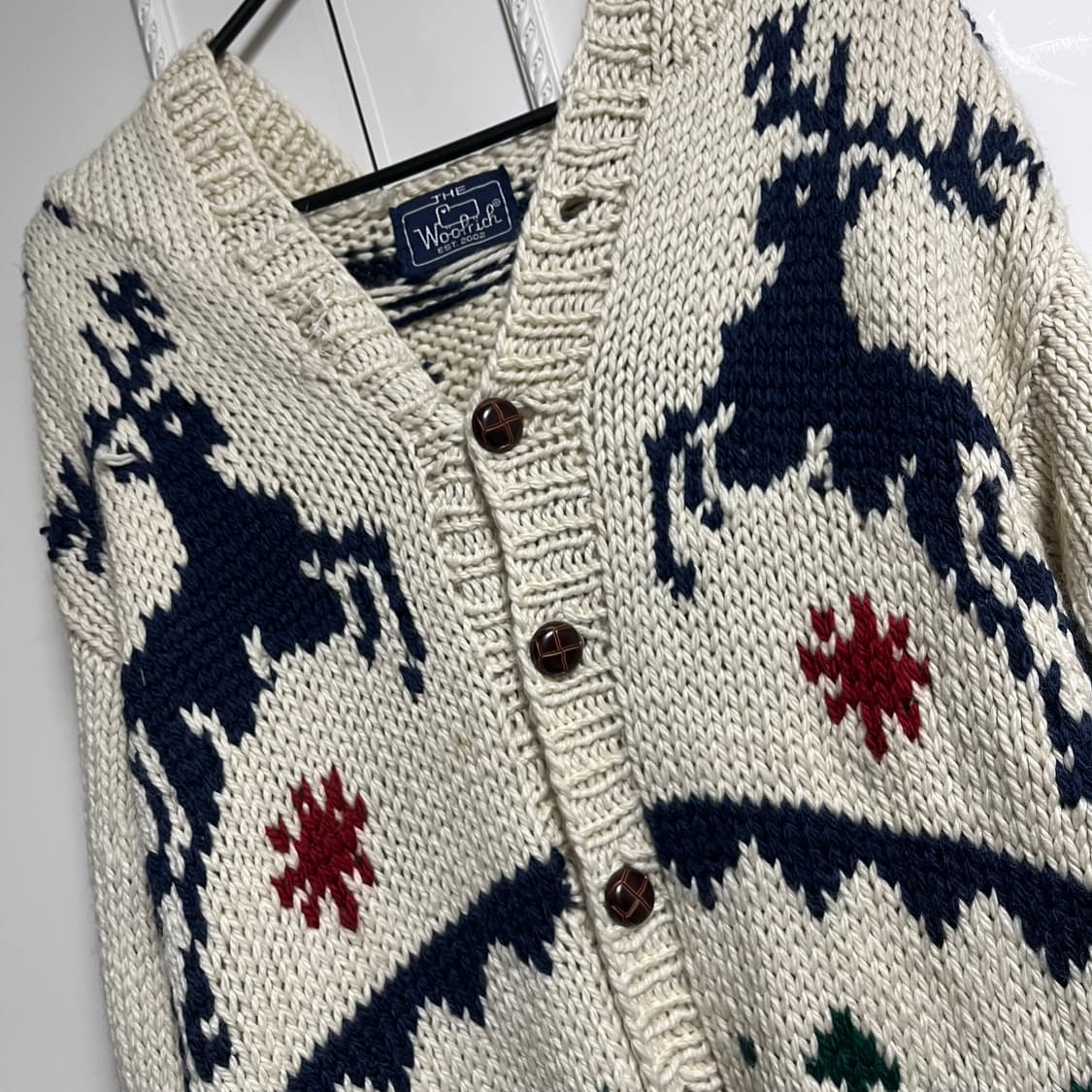 울리치 사슴 코위챤 코위찬 니트가디건 상품이미지4