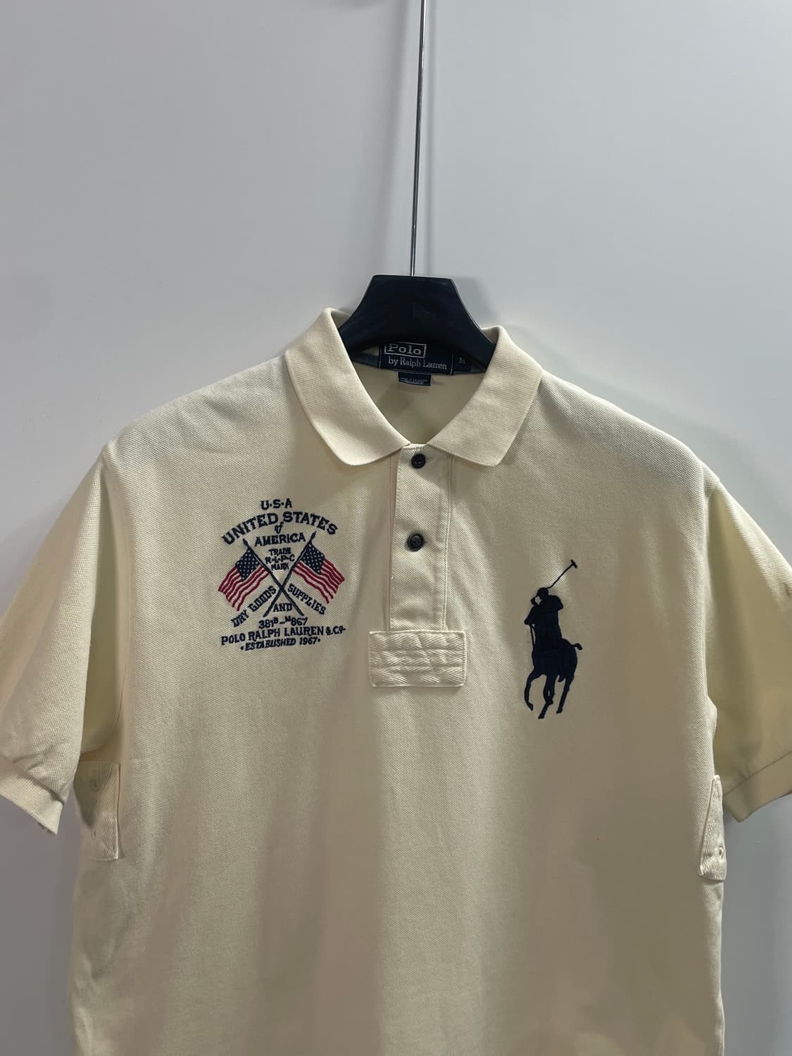 폴로 랄프로렌 빅포니 아이보리 반팔카라티 (on.631)   상품이미지2